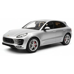 [Spark] 1:18 Porsche 2017 Macan Turbo Silver Model Car Resin