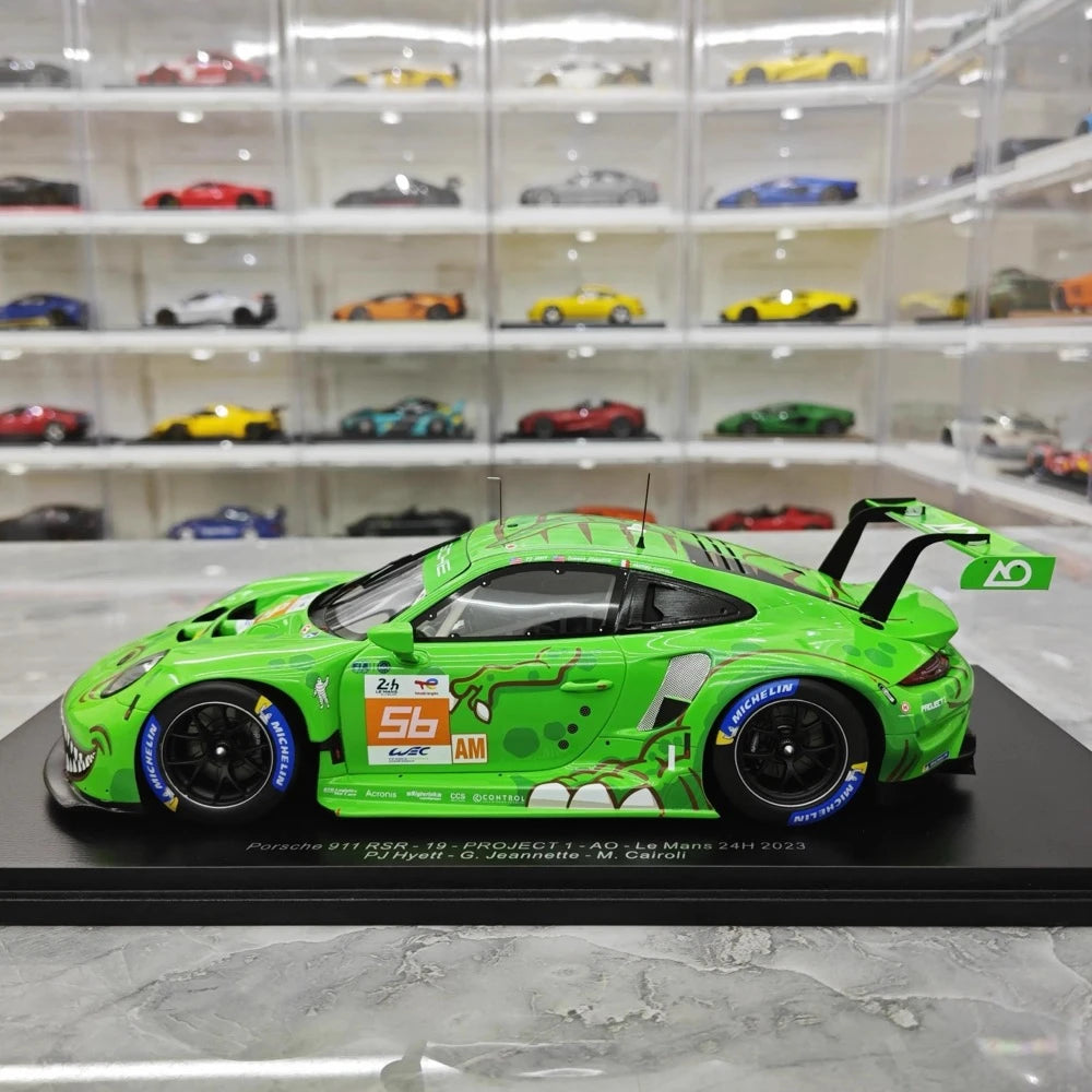 [Spark] 1:18 Porsche 2023 911 RSR-19 Project 1 AO #56 Rexy 24h Le Mans Resin / Closed Body