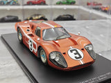 [Spark] 1:18 Ford 1967 GT40 MKIV Le Mans No.3 Model Car Resin
