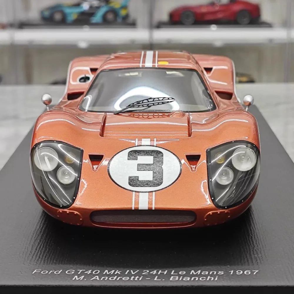 [Spark] 1:18 Ford 1967 GT40 MKIV Le Mans No.3 Model Car Resin