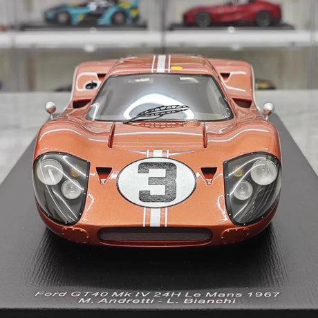[Spark] 1:18 Ford 1967 GT40 MKIV Le Mans No.3 Model Car Resin