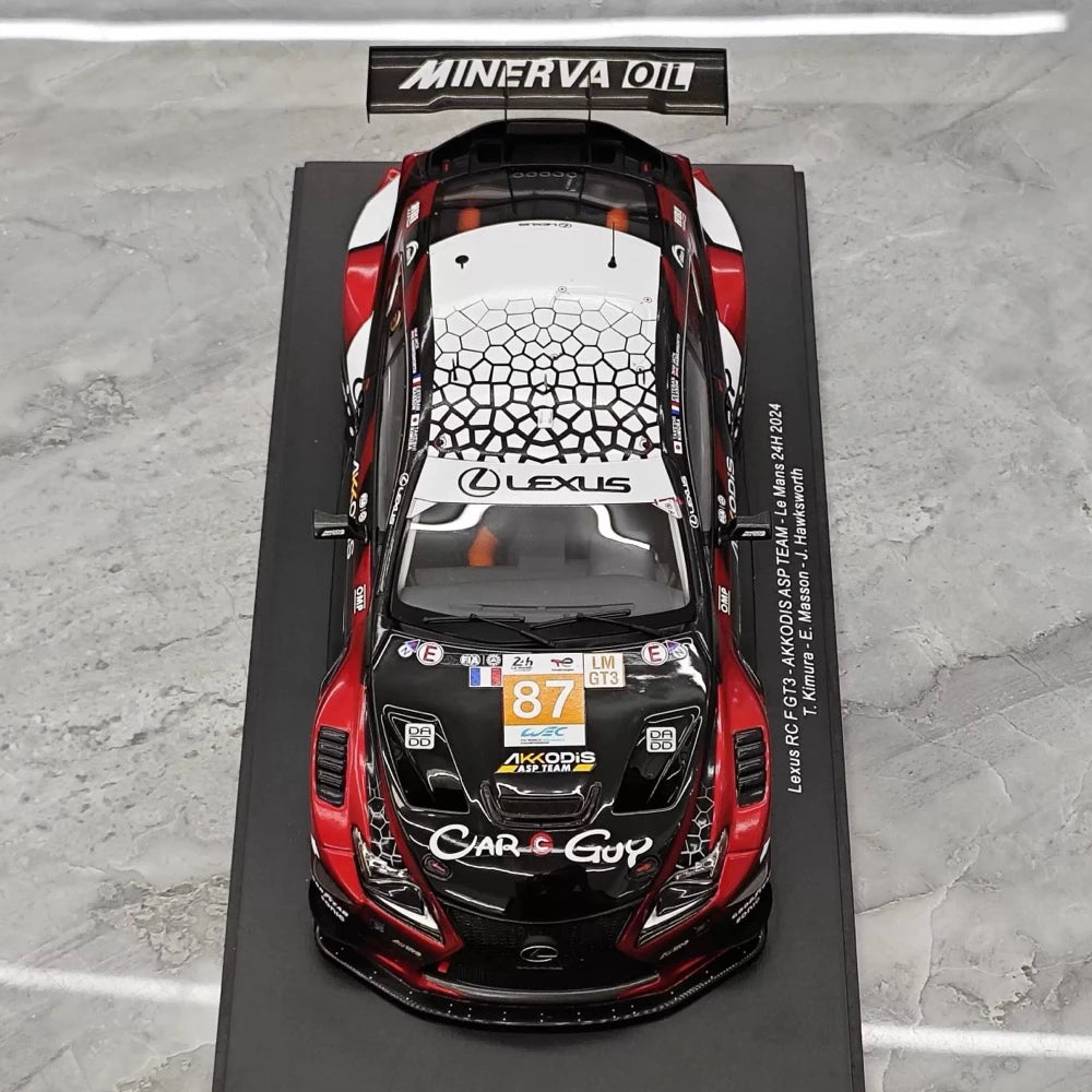 [Spark] 1:18 Lexus 2024 RC F GT3 Le Mans #87 voiture miniature Resin