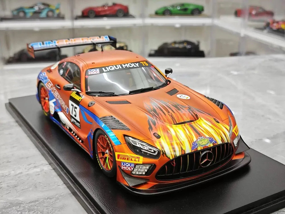[Spark] 1:18 Mercedes-Benz 2022 AMG GT3 No.75 SunEnergy1 Bathurst Model Car Resin