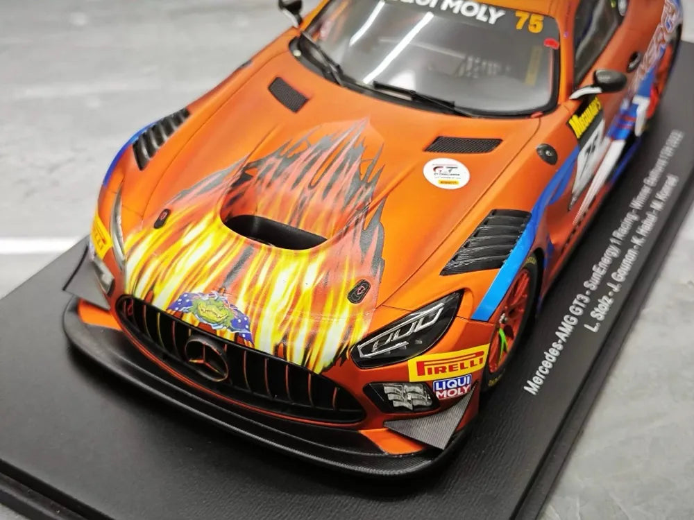 [Spark] 1:18 Mercedes-Benz 2022 AMG GT3 No.75 SunEnergy1 Bathurst Model Car Resin