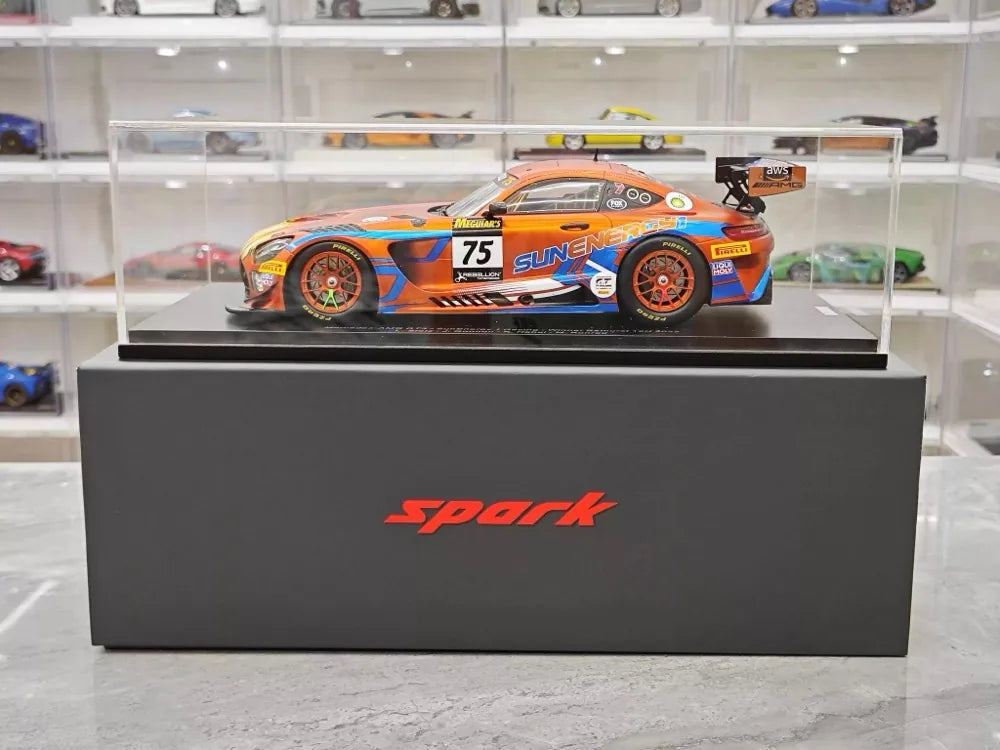 [Spark] 1:18 Mercedes-Benz 2022 AMG GT3 No.75 SunEnergy1 Bathurst Model Car Resin