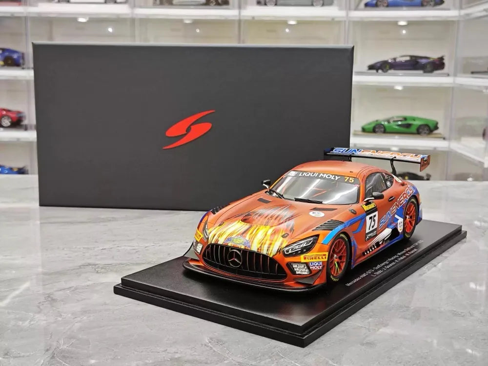 [Spark] 1:18 Mercedes-Benz 2022 AMG GT3 No.75 SunEnergy1 Bathurst Model Car Resin