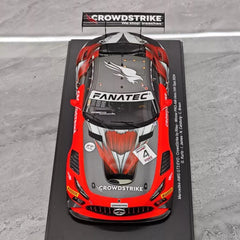 [Spark] 1:18 Mercedes-Benz 2024 AMG GT3 Evo No.4 Crowdstrike Spa Model Car Resin
