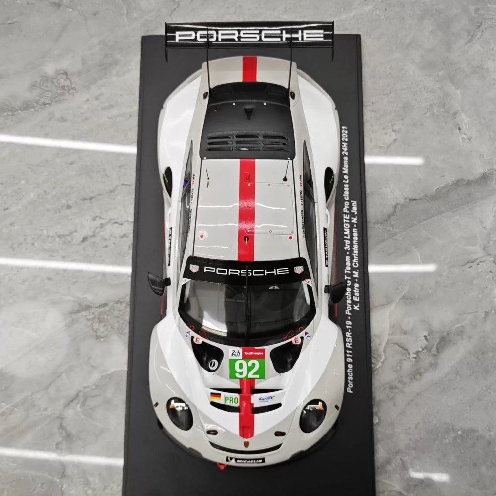 [Spark] 1:18 Porsche 2021 911 RSR-19 Le Mans GTE-Pro #92 Resin / Closed Body