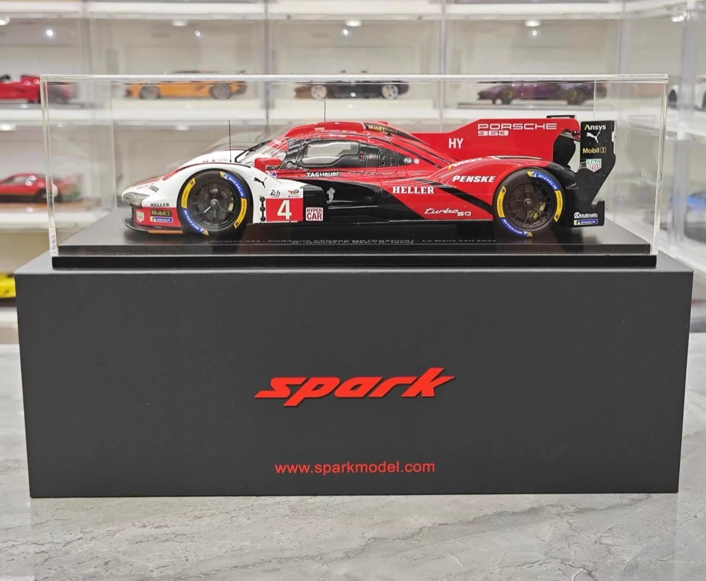 [Spark] 1:18 Porsche 2024 963 Penske #4 Model Car Resin / Closed Body
