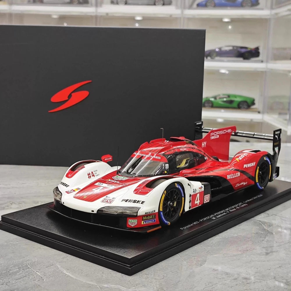 [Spark] 1:18 Porsche 2024 963 Penske #4 Model Car Resin / Closed Body