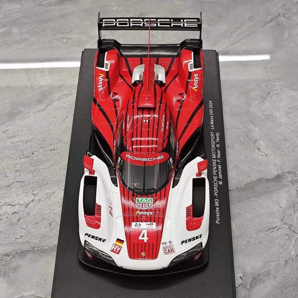 [Spark] 1:18 Porsche 2024 963 Penske #4 modelauto Hars / Closed Body