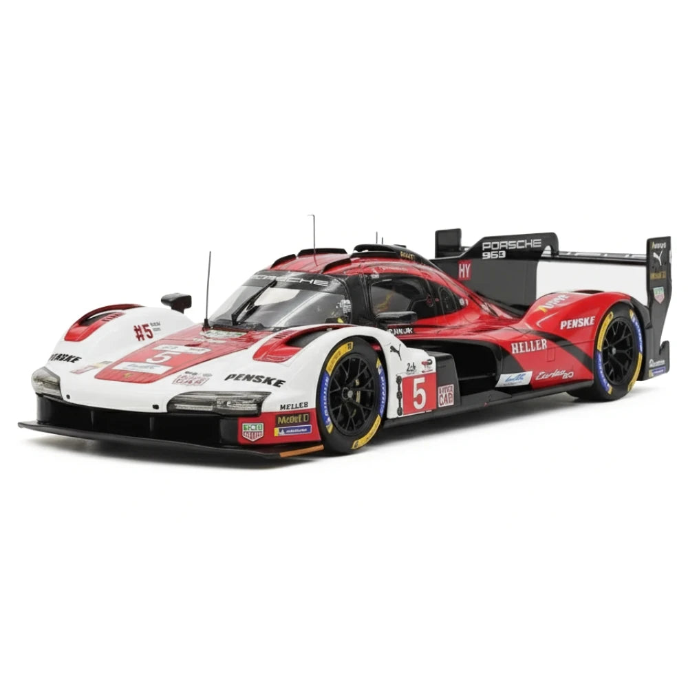 [Spark] 1:18 Porsche 2024 963 Penske #5 modellino di auto resina / Closed Body