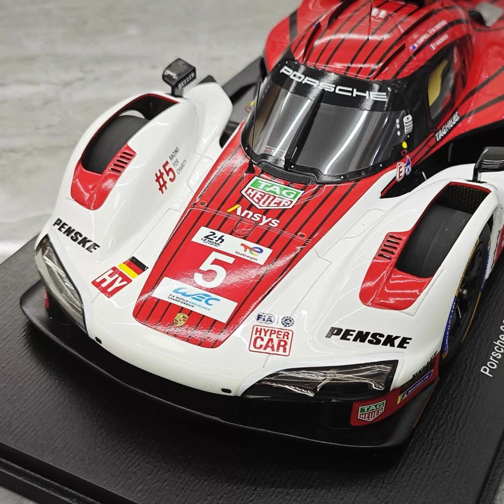 [Spark] 1:18 Porsche 2024 963 Penske #5 modellino di auto resina / Closed Body