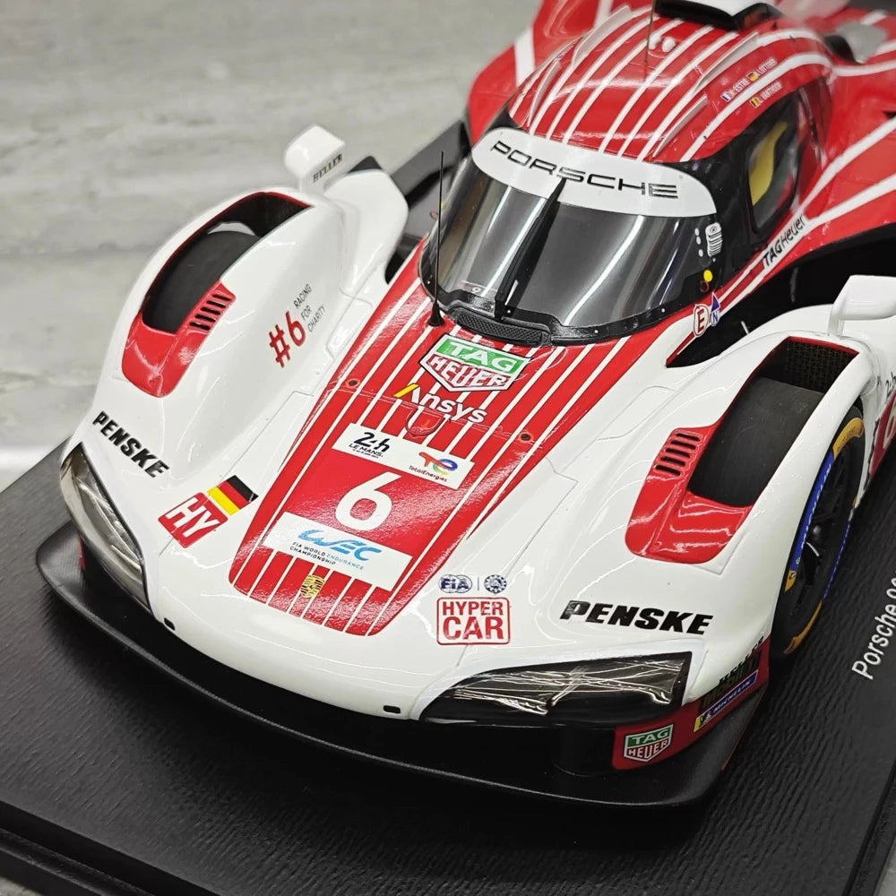 [Spark] 1:18 Porsche 2024 963 Penske #6 modellino di auto resina / Closed Body
