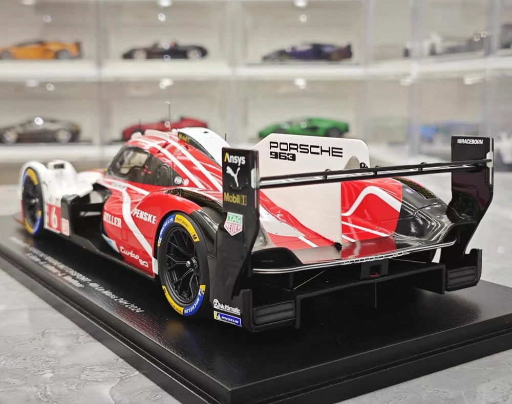 [Spark] 1:18 Porsche 2024 963 Penske #6 Model Car Resin / Closed Body