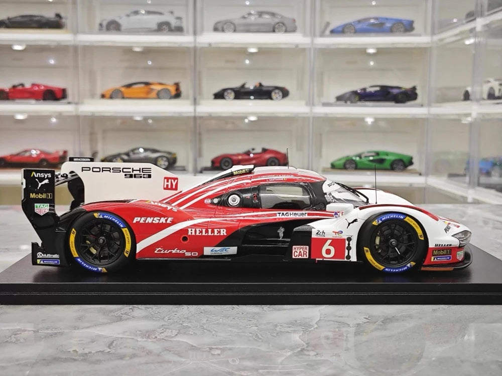 [Spark] 1:18 Porsche 2024 963 Penske #6 Model Car Resin / Closed Body