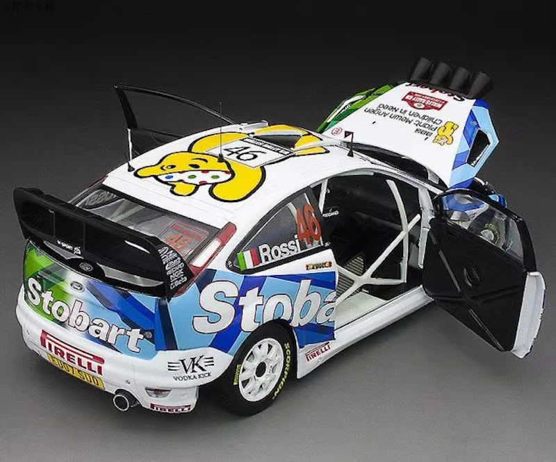 [SunStar] 1:18 Ford 2008 Focus RS WRC Wales Rally #46 modellbil Die-Cast