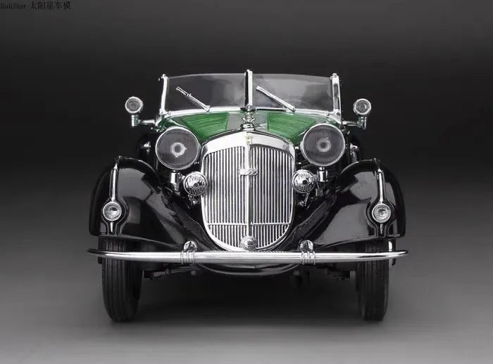 [SunStar] 1:18 Audi 1939 Horch 855 Cabriolet nero modellino di auto Die-Cast