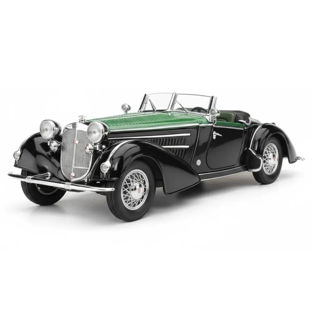 [SunStar] 1:18 Audi 1939 Horch 855 Cabriolet nero modellino di auto Die-Cast