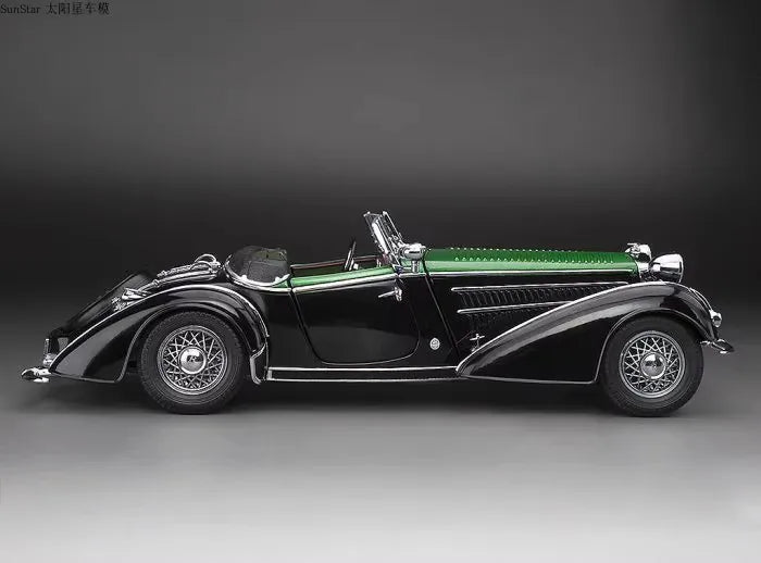 [SunStar] 1:18 Audi 1939 Horch 855 Cabriolet nero modellino di auto Die-Cast