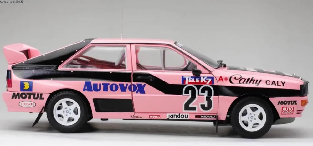 [SunStar] 1:18 Audi 1987 Quattro Rally #23 France Champion Die-Cast