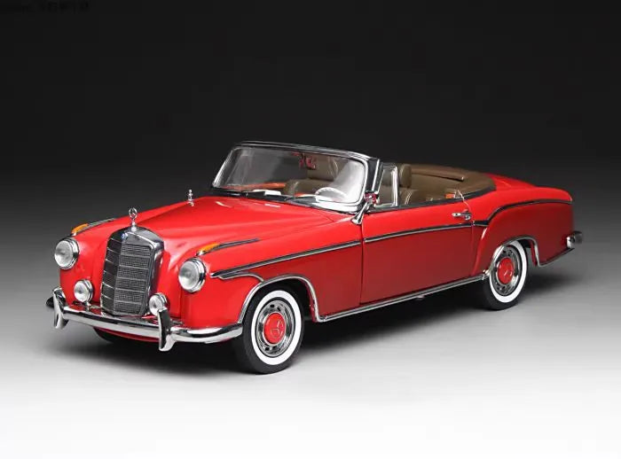 [SunStar] 1:18 Mercedes-Benz 1960 220 SE Cabriolet rouge voiture miniature Die-Cast
