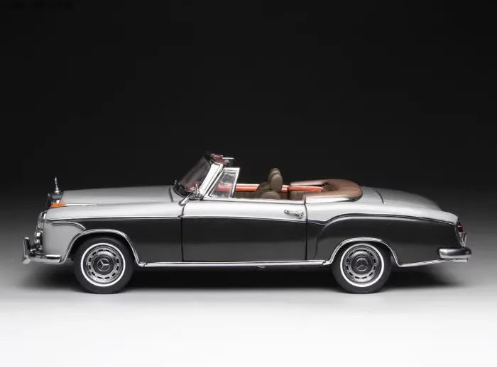 [SunStar] 1:18 Mercedes-Benz 1960 220 SE Cabriolet Gray Model Car Die-Cast