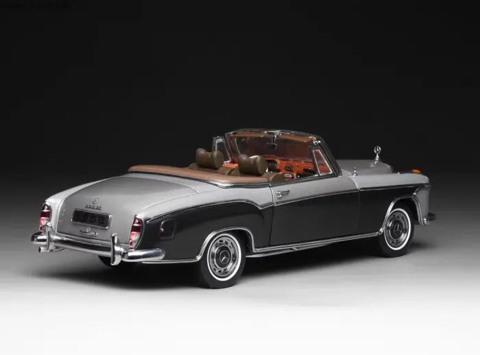 [SunStar] 1:18 Mercedes-Benz 1960 220 SE Cabriolet Gray Model Car Die-Cast