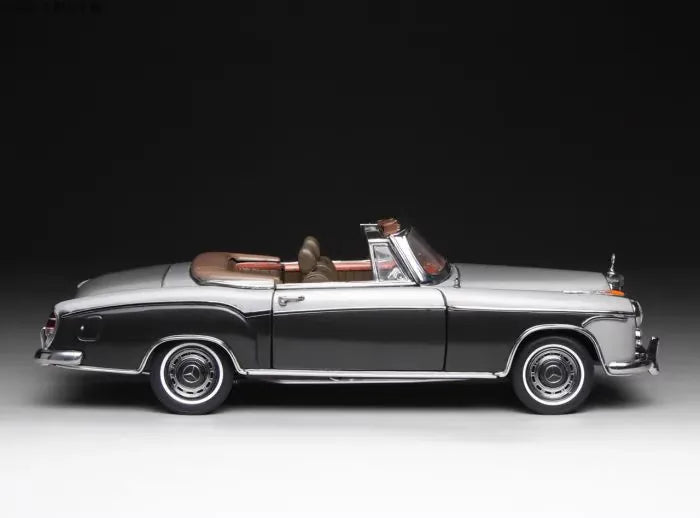 [SunStar] 1:18 Mercedes-Benz 1960 220 SE Cabriolet harmaa pienoismalli Die-Cast