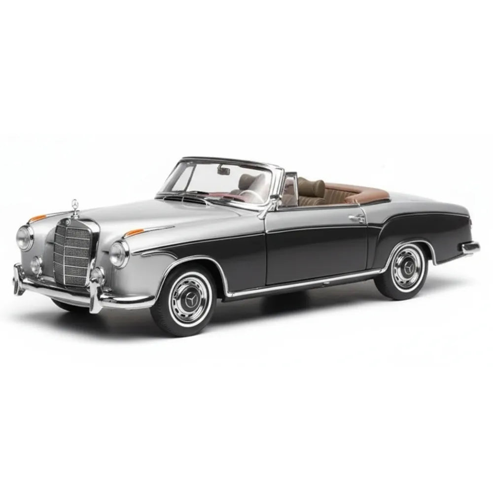 [SunStar] 1:18 Mercedes-Benz 1960 220 SE Cabriolet Gray Model Car Die-Cast