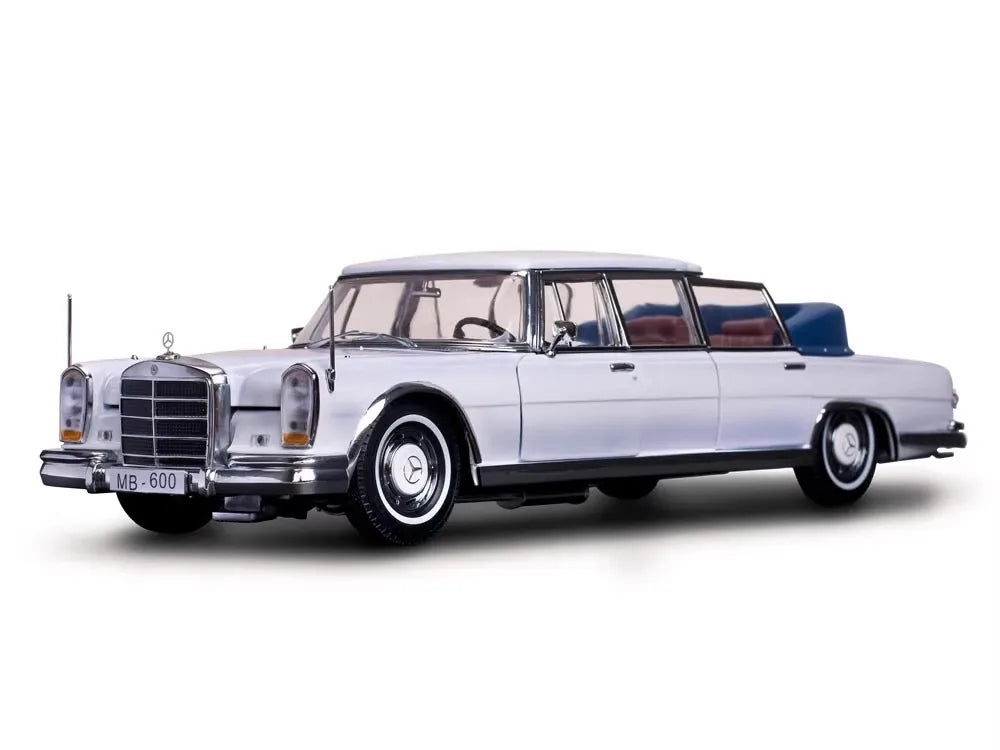 [SunStar] 1:18 Mercedes-Benz 1966 600 Pullman Limousine White Model Car Die-Cast