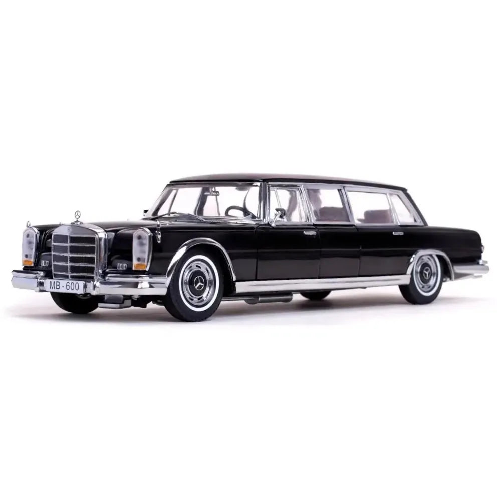 [SunStar] 1:18 Mercedes-Benz 1966 600 Pullman Limousine zwart modelauto Die-Cast