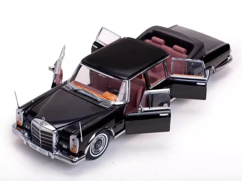 [SunStar] 1:18 Mercedes-Benz 1966 600 Pullman Limousine zwart modelauto Die-Cast