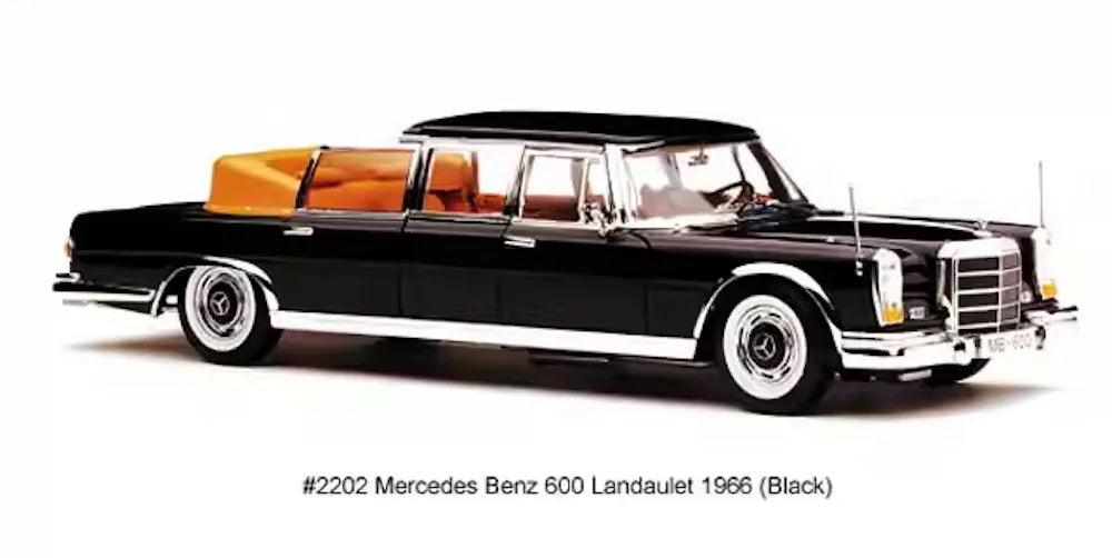 [SunStar] 1:18 Mercedes-Benz 1966 600 Pullman Limousine Black Model Car Die-Cast