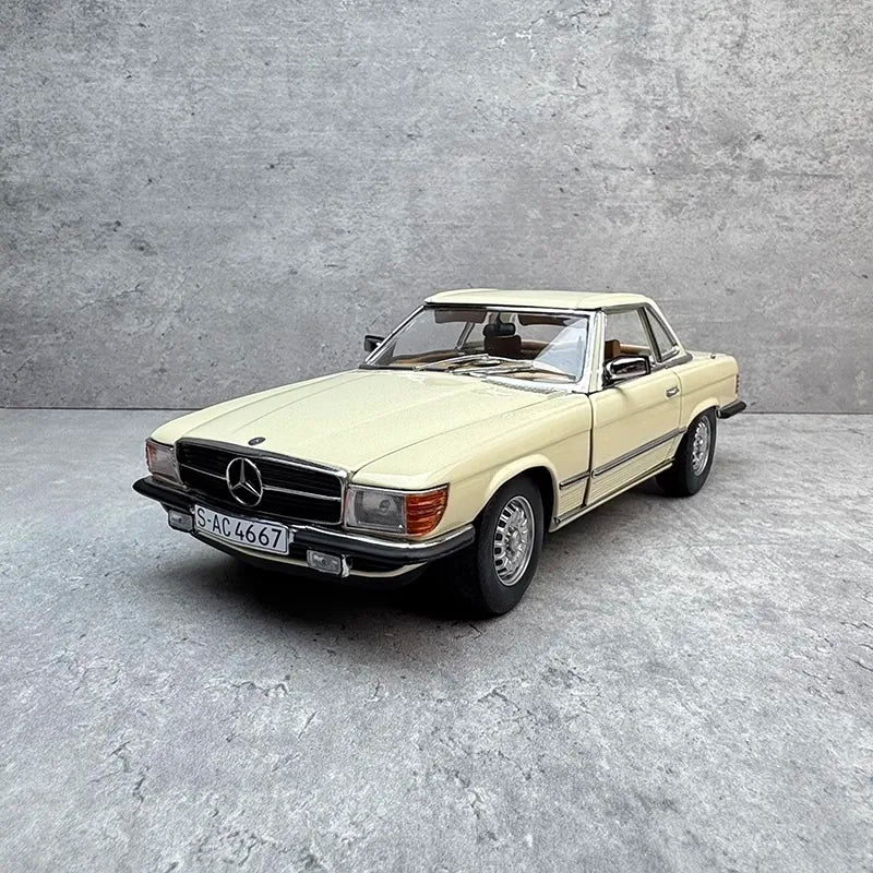 [SunStar] 1:18 Mercedes-Benz 1971 350 SL giallo modellino di auto Die-Cast