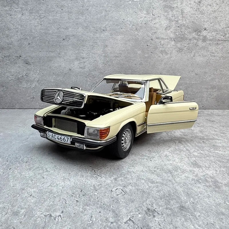 [SunStar] 1:18 Mercedes-Benz 1971 350 SL giallo modellino di auto Die-Cast