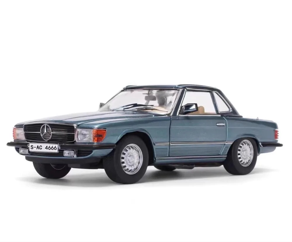 [SunStar] 1:18 Mercedes-Benz 1971 350 SL blu modellino di auto Die-Cast