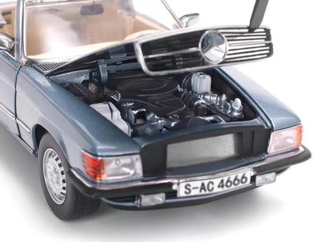 [SunStar] 1:18 Mercedes-Benz 1971 350 SL blauw modelauto Die-Cast