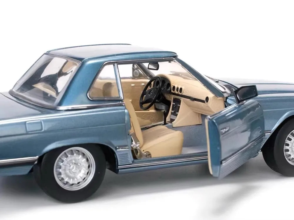 [SunStar] 1:18 Mercedes-Benz 1971 350 SL Blue Model Car Die-Cast