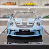 [Timothy Pierre] 1:18 Porsche 2023 911 GT3 RS Sonderwunsch Blue Model Car Resin