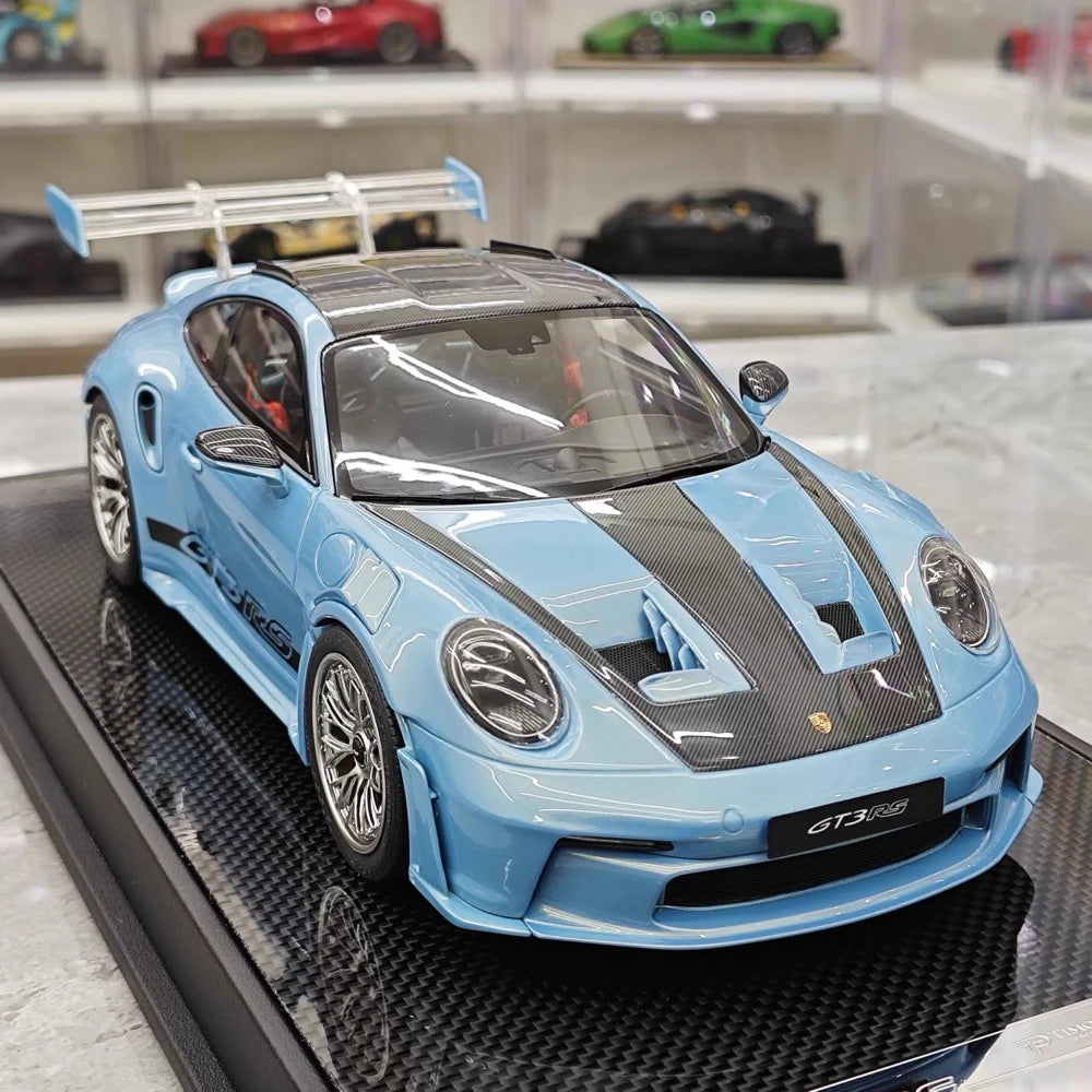 [Timothy Pierre] 1:18 Porsche 2023 911 GT3 RS Sonderwunsch Blue Model Car Resin
