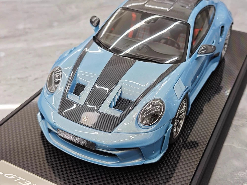 [Timothy Pierre] 1:18 Porsche 2023 911 GT3 RS Sonderwunsch Blue Model Car Resin