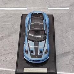[Timothy Pierre] 1:18 Porsche 2023 911 GT3 RS Sonderwunsch Blue Model Car Resin
