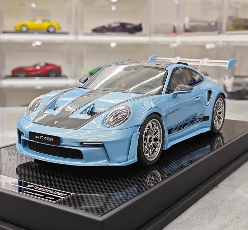 [Timothy Pierre] 1:18 Porsche 2023 911 GT3 RS Sonderwunsch Blue Model Car Resin