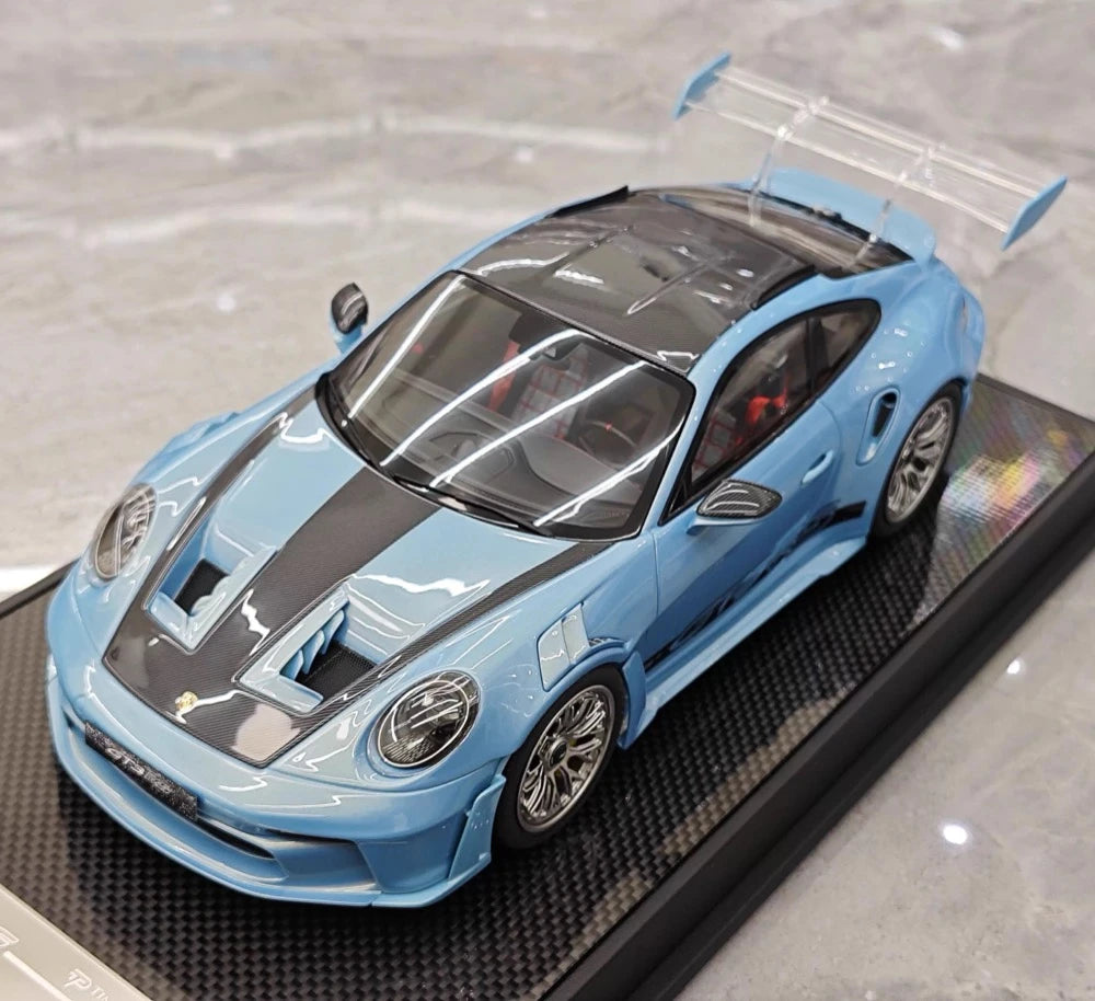 [Timothy Pierre] 1:18 Porsche 2023 911 GT3 RS Sonderwunsch Blue Model Car Resin