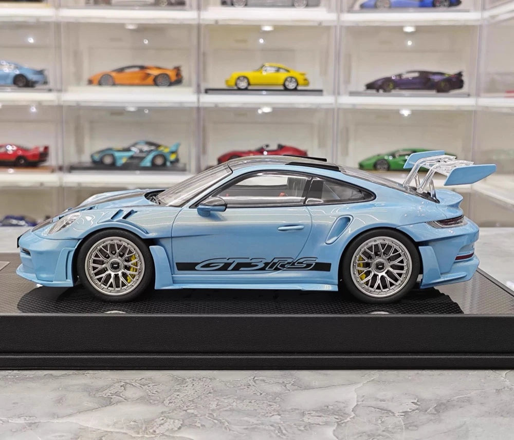 [Timothy Pierre] 1:18 Porsche 2023 911 GT3 RS Sonderwunsch Blue Model Car Resin