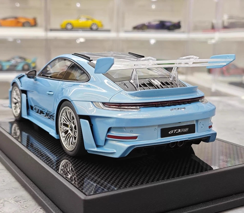 [Timothy Pierre] 1:18 Porsche 2023 911 GT3 RS Sonderwunsch Blue Model Car Resin