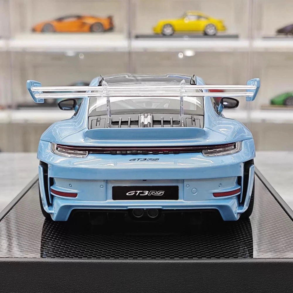 [Timothy Pierre] 1:18 Porsche 2023 911 GT3 RS Sonderwunsch Blue Model Car Resin