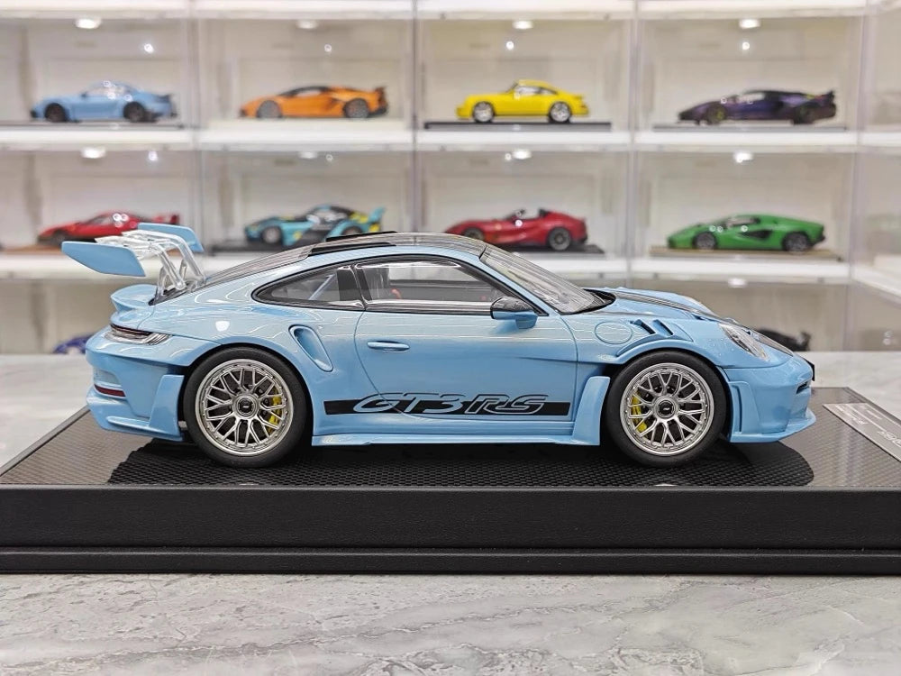 [Timothy Pierre] 1:18 Porsche 2023 911 GT3 RS Sonderwunsch Blue Model Car Resin