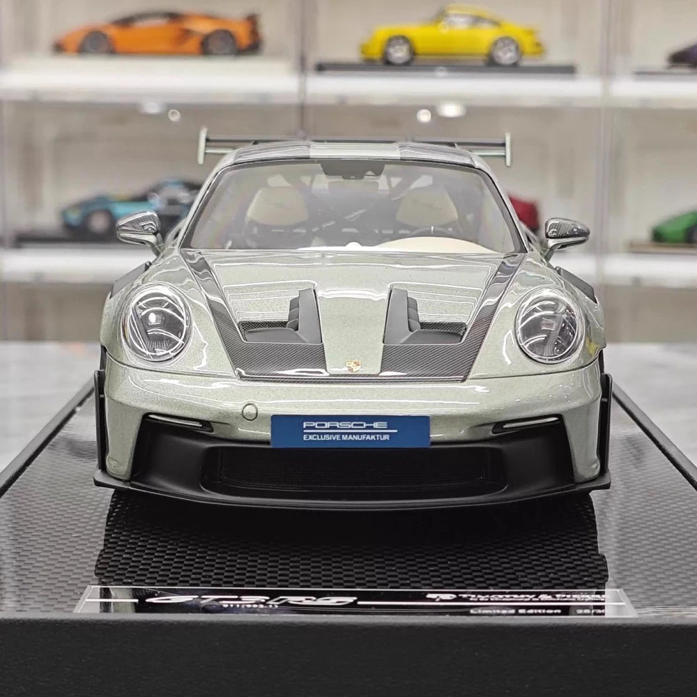 [Timothy Pierre] 1:18 Porsche 2023 911 GT3 RS Sonderwunsch Green Model Car Resin